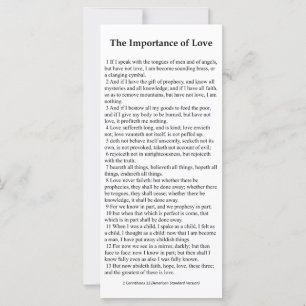 Bedeutung der Liebe-Gebetskarte