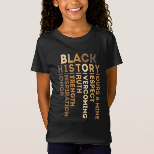 Bedeutung des Akronyms SCHWARZE GESCHICHTE T-Shirt