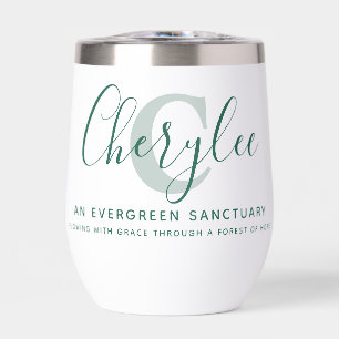 Bedeutung des Namens Cherylee und grüner Monogramm