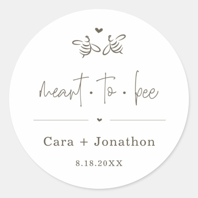 Bedeutung für Honig Jar Gefallen / Saatpacketaufkl Runder Aufkleber (Vorderseite)