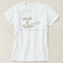 BEDEUTUNGS-Monogramm-T - Shirt Ingrid-Mädchen I