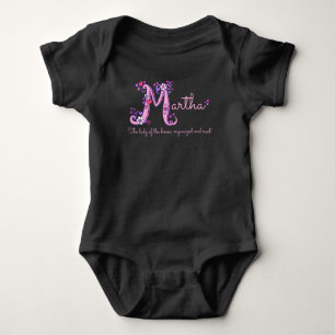 BEDEUTUNGS-Monogramm-T - Shirt Martha-Mädchen M
