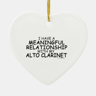 Bedeutungsvolle Beziehung Alto Klarinette Keramik Ornament