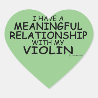 Bedeutungsvolle Beziehung Violine Heart Sticker