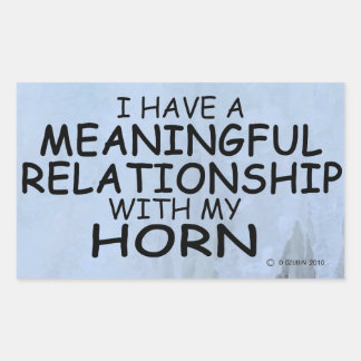 Bedeutungsvolle Relationship Horn Rechteckkantstic Rechteckiger Aufkleber