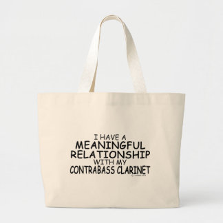Bedeutungsvoller VerhältnisContrabassClarinet Jumbo Stoffbeutel