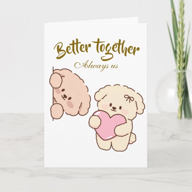 Bedeutungsvolles Geschenk für Paare – Elegante Lie Karte (Vorderseite)