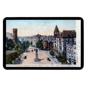 Bedford Ave., Brooklyn, NY 1906 Vintag Postcard Magnet