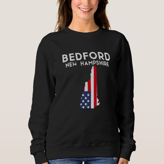 Bedford New Hampshire USA State America Travel Sweatshirt (Vorderseite)