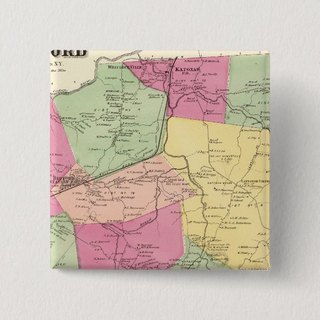 Bedford, Stadt Button (Vorderseite)