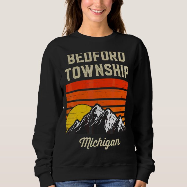Bedford Township Michigan Heimat City Staat Usa Sweatshirt (Vorderseite)