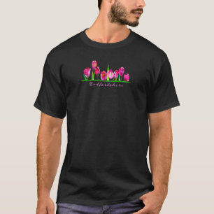 Bedfordshire Uk Aquarell Tulpen Frauen Mädchen Gär T-Shirt