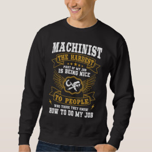 Bediener der CNC-Werkzeugmaschinen-Maschine für Ma Sweatshirt