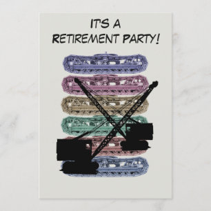 Bediener des Party-Krans des Betriebsingenieurs Einladung