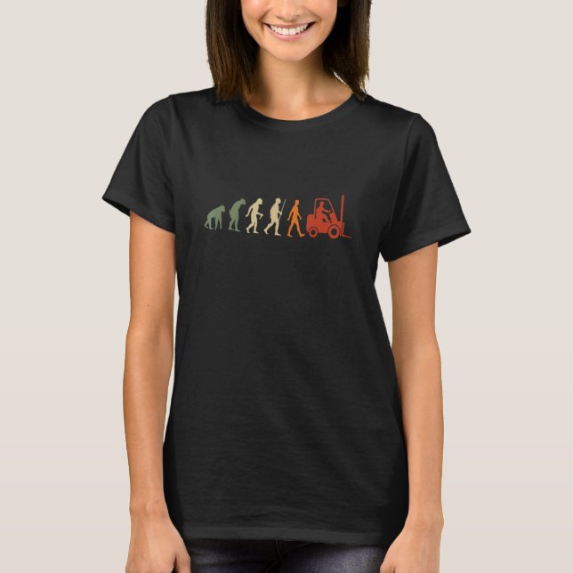 Bediener des Staplers T-Shirt (Vorderseite)