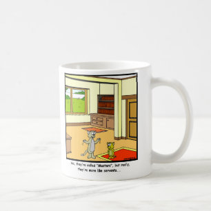 Bedienstete: Katzen-Cartoon Tasse