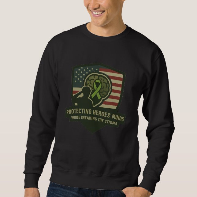 Bedienungs-Minenschild Sweatshirt (Vorderseite)