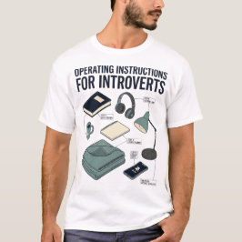 Bedienungsanleitung Für Introvertierte Lustige Blu T-Shirt