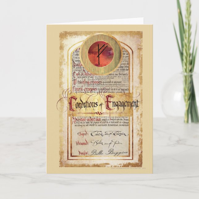 Bedingungen für die Verlobung Karte (Vorderseite)