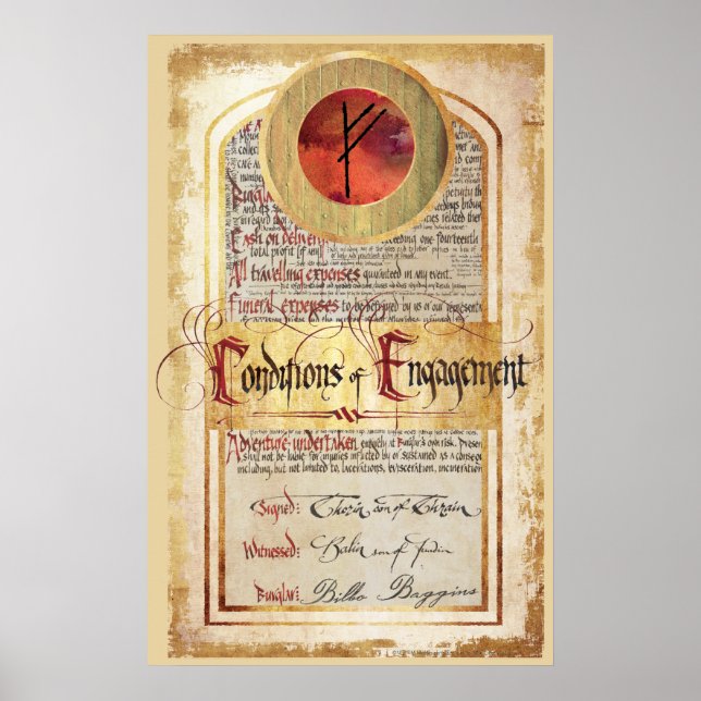 Bedingungen für die Verlobung Poster (Vorne)