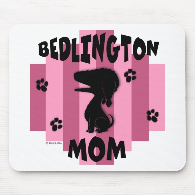 Bedlington Mama Mousepad (Vorne)