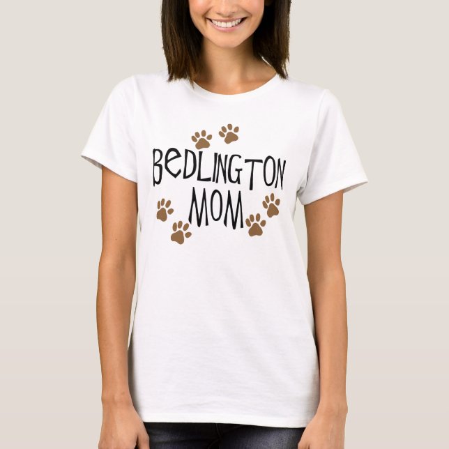 Bedlington Mama T-Shirt (Vorderseite)