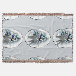 Bedlington Terrier Christmas Decke