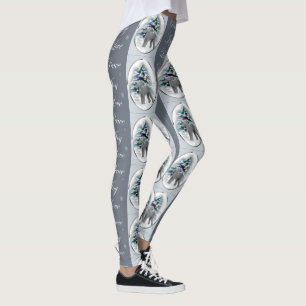 Bedlington Terrier Christmas Leggings