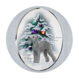Bedlington Terrier Christmas Schneidebrett