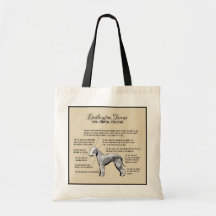 Bedlington Terrier-Diagramm-Taschen-Tasche