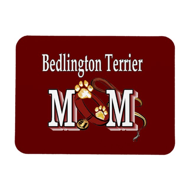 Bedlington Terrier Dog MAMA Magnet (Horizontal)