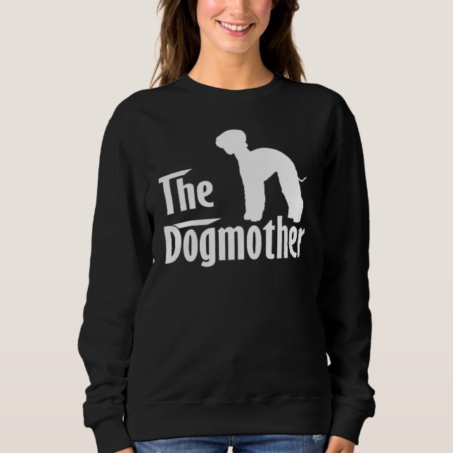 Bedlington Terrier Dog Mama Muttertag Sweatshirt (Vorderseite)