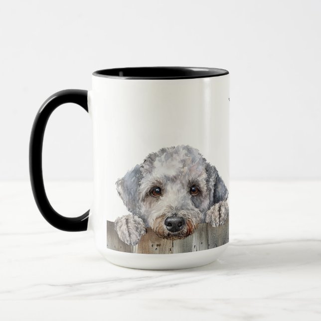 Bedlington Terrier Dog Tasse (Links)