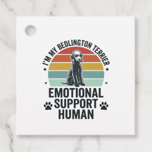Bedlington Terrier Emotionaler Unterstützer Mensch Geschenkanhänger