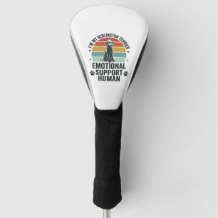Bedlington Terrier Emotionaler Unterstützer Mensch Golf Headcover