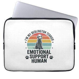 Bedlington Terrier Emotionaler Unterstützer Mensch Laptopschutzhülle