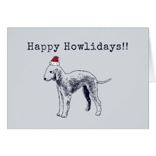 Bedlington Terrier Feiertags-Karte
