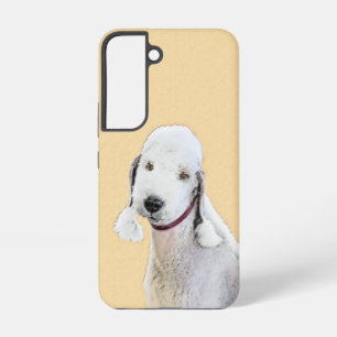 Bedlington Terrier Gemälde - Originale Hundekunst Samsung Galaxy Hülle