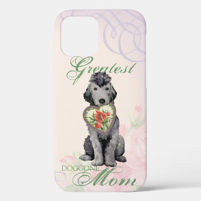 Bedlington Terrier Heart Mama Case-Mate iPhone Cas Hülle (Rückseite)