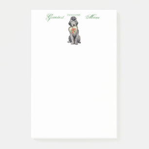 Bedlington Terrier Heart Mama Nachhinweise Post-it Klebezettel