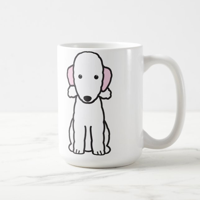 Bedlington Terrier-HundeCartoon Kaffeetasse (Rechts)