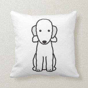Bedlington Terrier-HundeCartoon Kissen