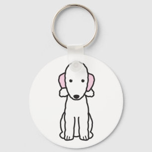 Bedlington Terrier-HundeCartoon Schlüsselanhänger