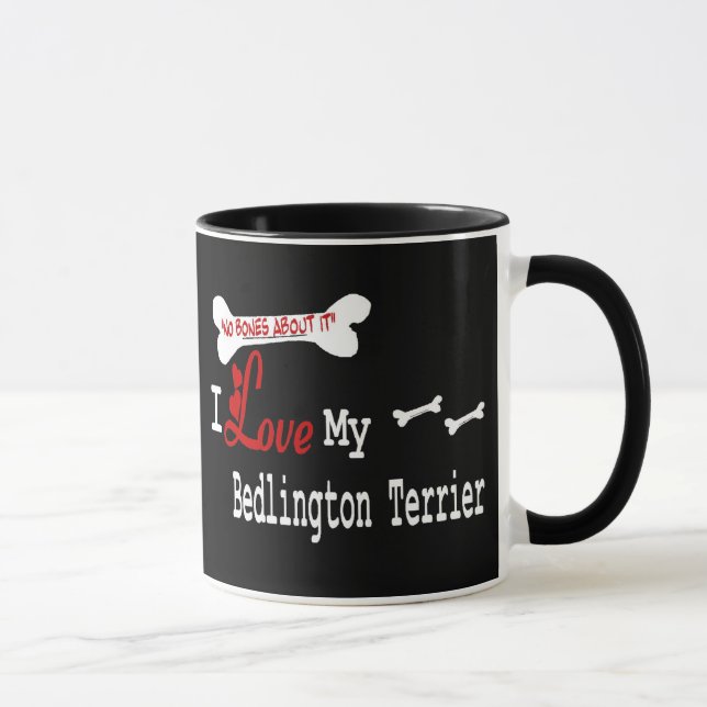 Bedlington Terrier (I Liebe) Tasse (Rechts)