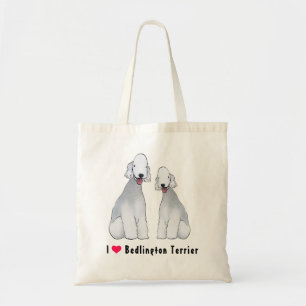 Bedlington Terrier-illustrierte Taschen-Tasche Tragetasche