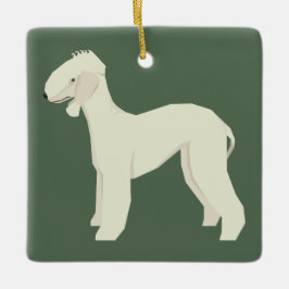 Bedlington Terrier Keramikornament