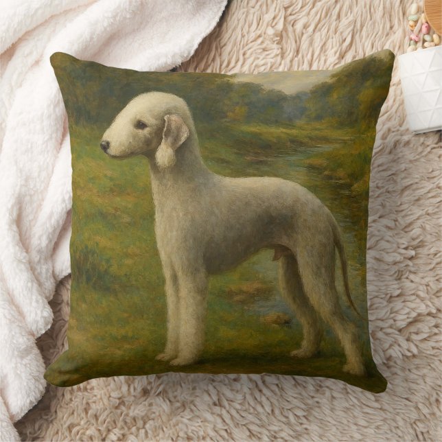 Bedlington Terrier Kissen (Decke)