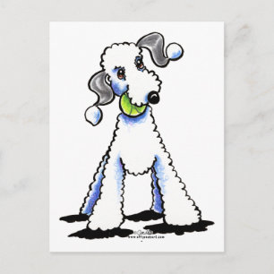 Bedlington Terrier Let's Play Postkarte