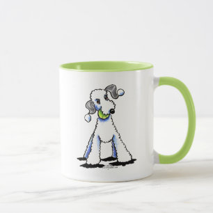 Bedlington Terrier ließ uns spielen Tasse