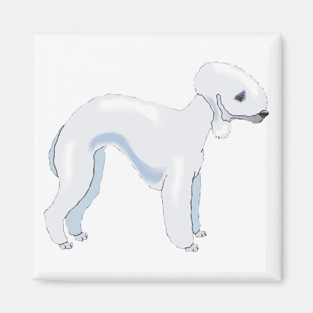 Bedlington Terrier Magnet (Vorne)